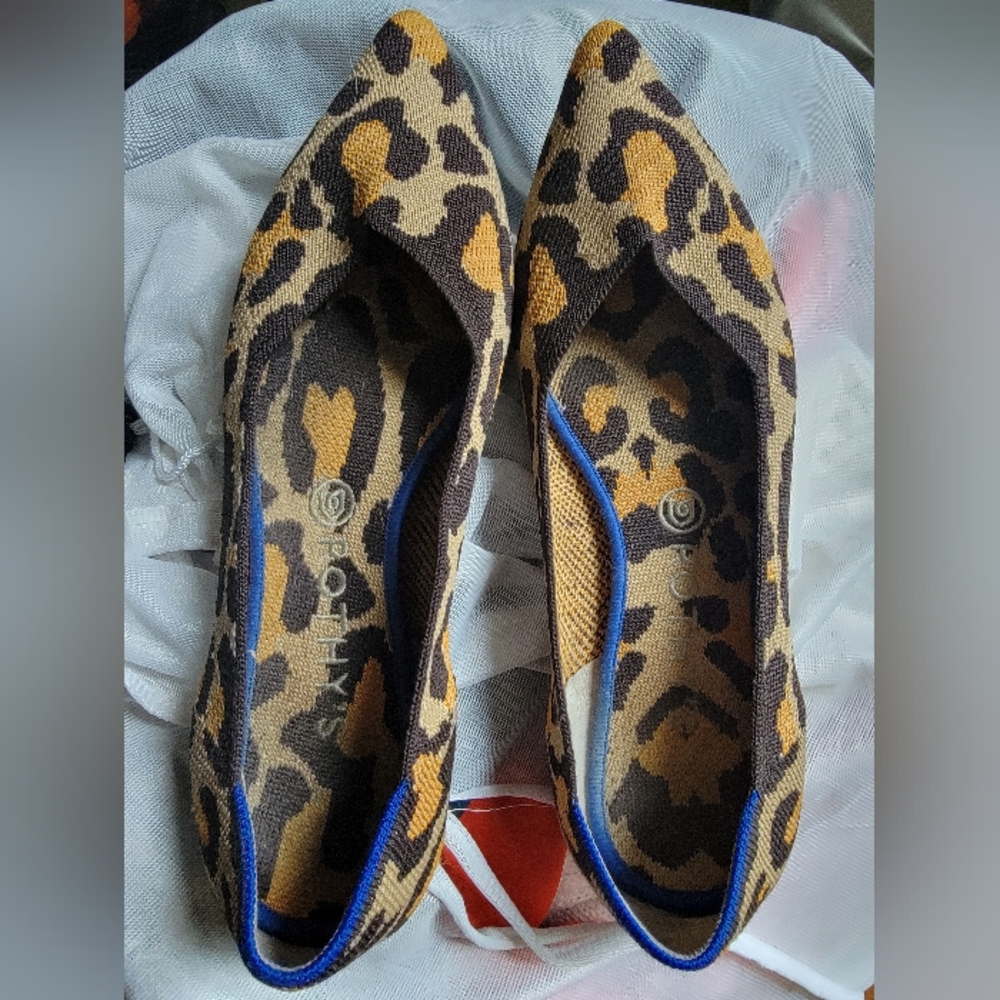 ROTHY'S BIG CAT Stylish Leopard Print Women's Shoes - Picture 2 of 3